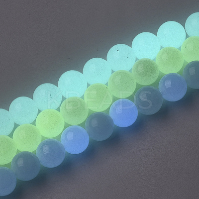 Synthetic Luminous Stone Beads Strands G-S200-08C-1