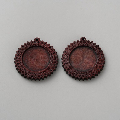 Wood Pendant Cabochon Settings WOOD-TAC0019-10E-1