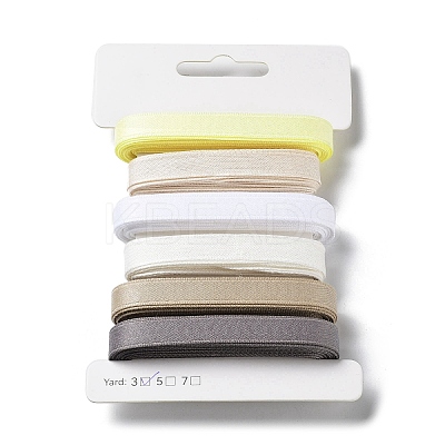 18 Yards 6 Styles Polyester Ribbon SRIB-C001-H03-1
