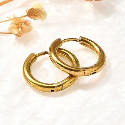304 Stainless Steel Hoop Earrings for Women EJEW-M068-15B-G-1