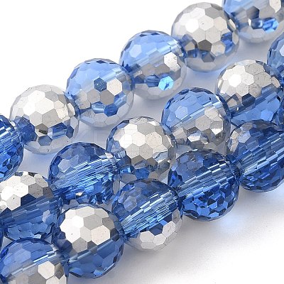 Electroplate Glass Beads EGLA-F163-03B-1