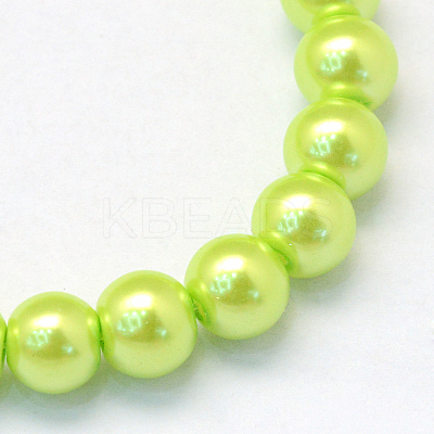 Baking Paint Glass Pearl Bead Strands HY-Q003-3mm-66-1
