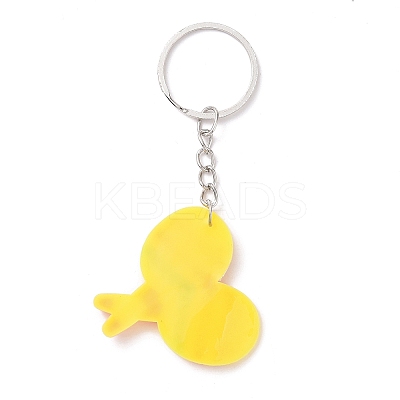 Cartoon PVC Plastic Keychain LS-KEYC-F035-01A-1