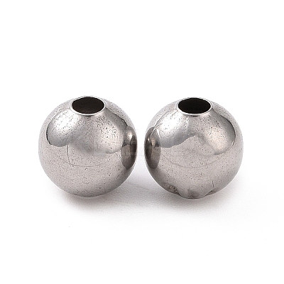 Non-Tarnish 304 Stainless Steel Round Beads LS-X-STAS-F285-01P-1
