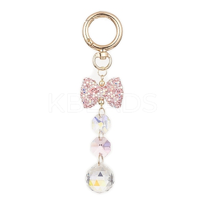 Glass Teardrop Pendants Decoration HJEW-JM01118-1