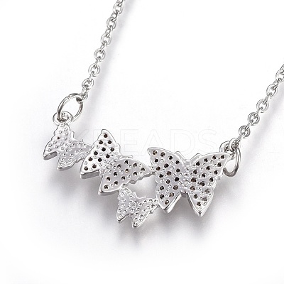 304 Stainless Steel Pendant Necklaces X-NJEW-O108-12P-1