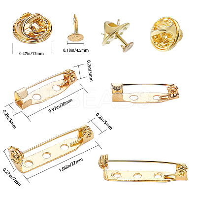 Iron Lapel Pin Backs IFIN-SC0001-01-1