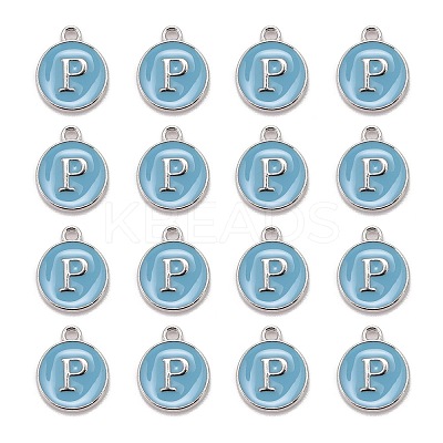 Platinum Plated Alloy Enamel Charms LS-ENAM-S118-04P-P-1