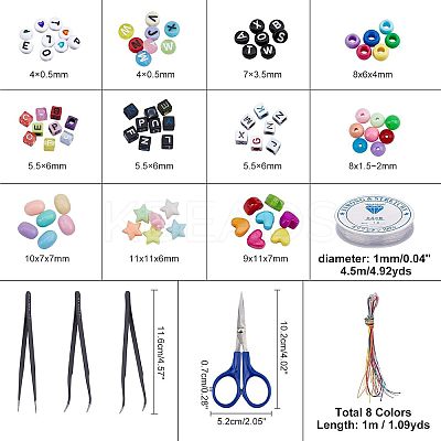 DIY Children Elastic Jewelry Set Kits DIY-NB0004-13-1