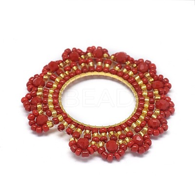Handmade Woven Pendants GLAA-F102-O02-1