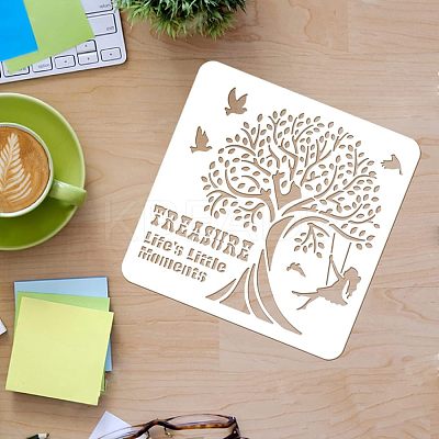 Plastic Reusable Drawing Painting Stencils Templates DIY-WH0172-232-1