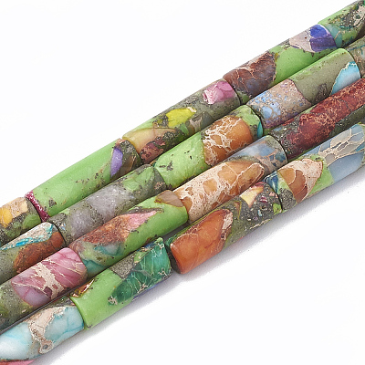 Synthetic Imperial Jasper Beads Strands G-S322-002E-1-1