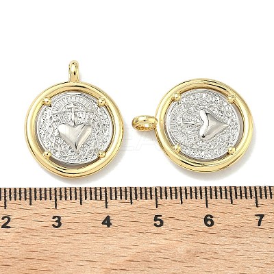 Brass Pendants KK-G555-14GP-1