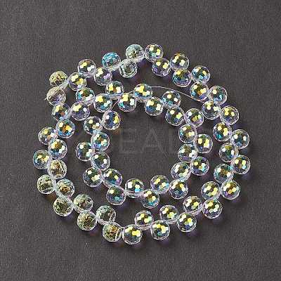 Transparent Glass Beads Strands GLAA-G096-01D-1