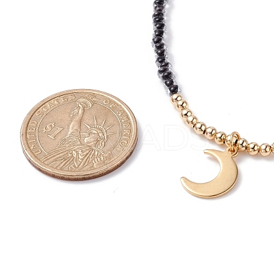 Star & Moon Pendant Necklaces Set for Teen Girl Women NJEW-JN03738-01-1