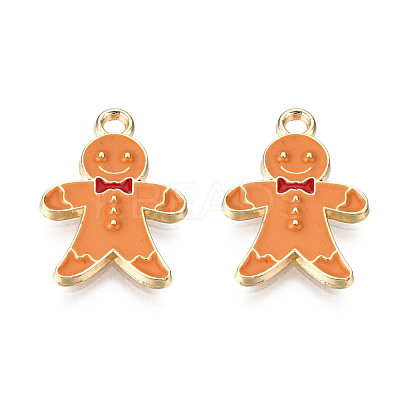 Alloy Enamel Pendants X-ENAM-T009-42B-1
