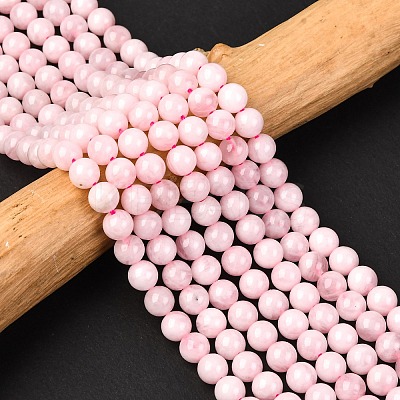 Pink Color Natural Madagascar Rose Quartz Beads Strands LS-G-D655-6mm-1
