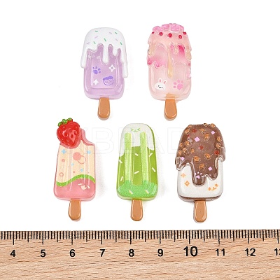 Transparent Ice Lolly Resin Cabochons RE-CBA6F62-01-1