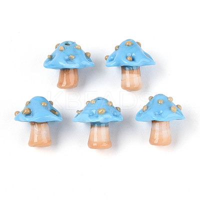 Handmade Lampwork Bumpy Beads Strands LAMP-A004-06F-1