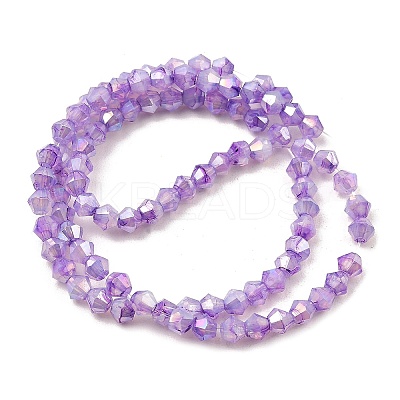 Imitation Jade Glass Beads Strands GLAA-P058-02A-04-1
