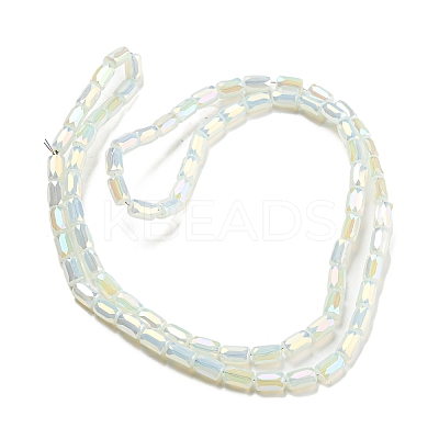 Imitation Jade Glass Beads Strands X-EGLA-P052-03A-02-1