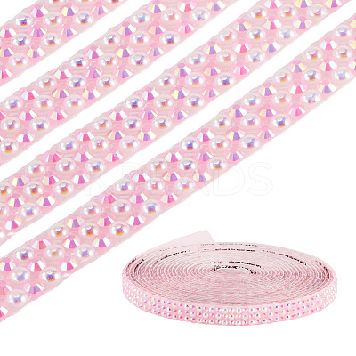 3 Yards Resin Self Adhesive Sewing Trim Hotfix Rhinestone Tape DIY-TA0013-15D-1