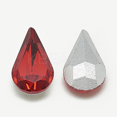 Pointed Back Glass Rhinestone Cabochons RGLA-T082-5x8mm-07-1