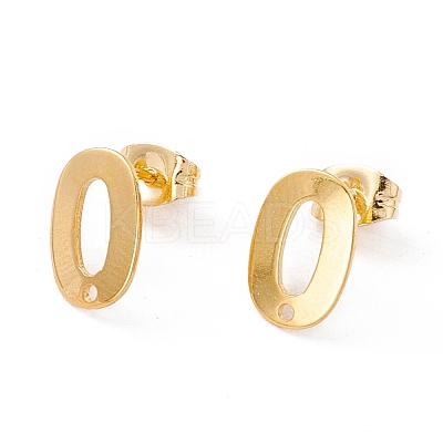 201 Stainless Steel Stud Earring Findings STAS-G266-04G-1