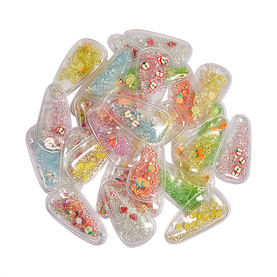 45Pcs 9 Colors Plastic with Resin and Polymer Clay Accessories RESI-CJ0001-175-1