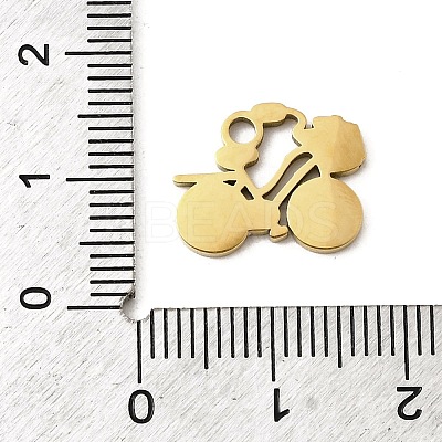 304 Stainless Steel Enamel Charms STAS-I336-28G-1