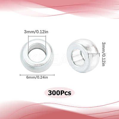 300Pcs Tibetan Style Spacer Beads TIBEB-SP0001-17-1