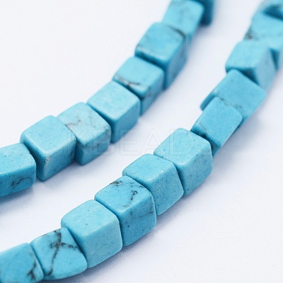 Synthetic Turquoise Beads Strands G-K260-08I-1