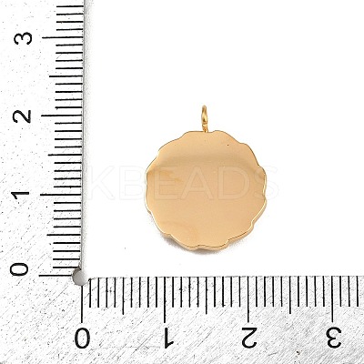 304 Stainless Steel Pendants Ion Plating(IP) STAS-C143-01B-G-1