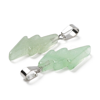 Natural Green Aventurine Pendants G-C057-01P-02-1