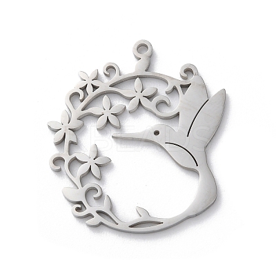 Anti-Tarnish 304 Stainless Steel Pendants STAS-S149-07P-1