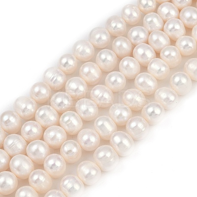 Natural Cultured Freshwater Pearl Beads Strands PEAR-I007-07Z-07C-1