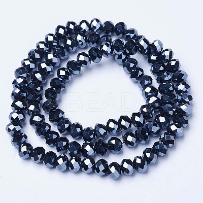 Electroplate Glass Beads Strands LS-EGLA-A034-P1mm-A18-1