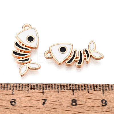Alloy and Enamel Pendants ENAM-T021-33B-G-1