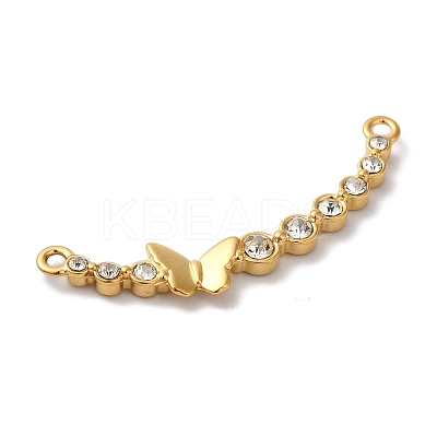 PVD Vacuum Plating 304 Stainless Steel Rhinestone Links STAS-L081-001G-1