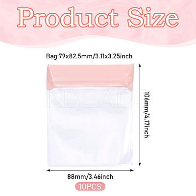 10Pcs Rectangle EVA Resealable Packaging Bags ABAG-TA0001-28C-1