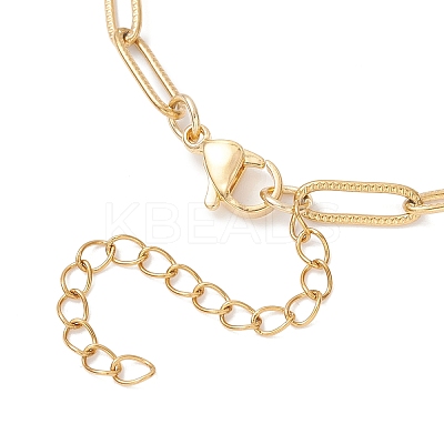 4MM 304 Stainless Steel Paperclip Chain Bracelet Making AJEW-JB01431-1