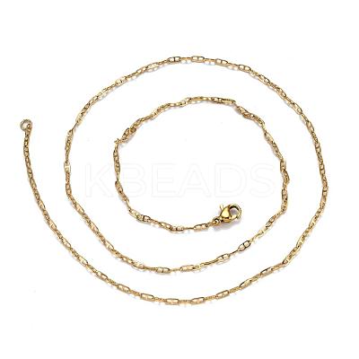 304 Stainless Steel Mariner Link Chain Necklaces NJEW-P226-03G-05-1