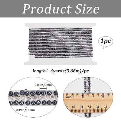 Glitter Glass Hotfix Rhinestone & Imitation Pearl Beads DIY-WH20011-18C-1