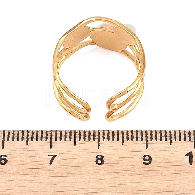 304 Stainless Steel Cuff Open Rings RJEW-E300-03G-1