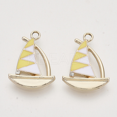 Alloy Enamel Pendants ENAM-S119-001A-1