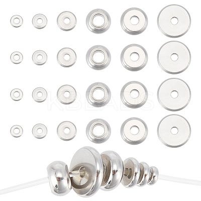 180Pcs 6 Styles 202 Stainless Steel Spacer Beads Sets STAS-AR0001-67-1