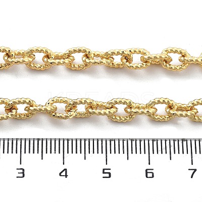 Brass Twisted Cable Chain Necklaces with OT Clasps for Men Women NJEW-G160-11G-1