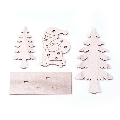 Undyed Platane Wood Home Display Decorations DJEW-F006-03-1
