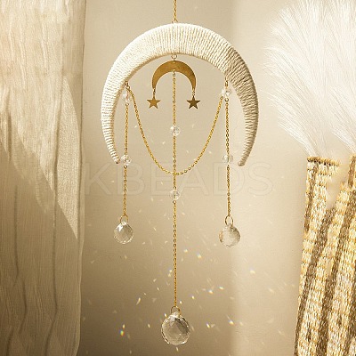 Glass Teardrop Pendant Decoration PW-WG19071-02-1