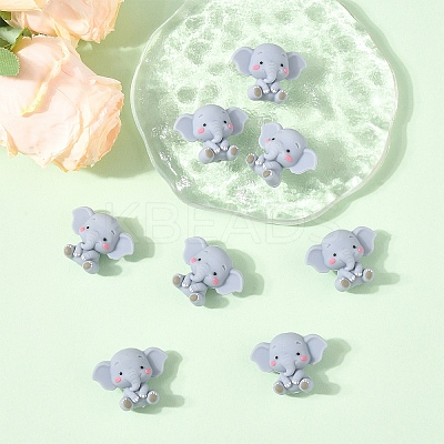 8Pcs Food Grade Eco-Friendly Silicone Focal Beads SIL-YW0001-82-1